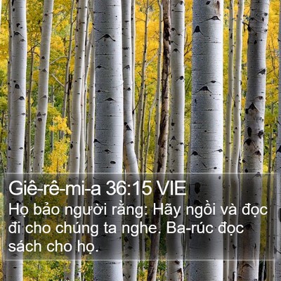 Giê-rê-mi-a 36:15 VIE Bible Verse Image