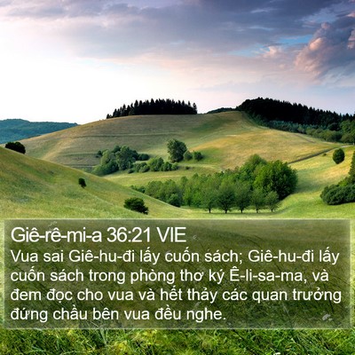 Giê-rê-mi-a 36:21 VIE Bible Verse Image