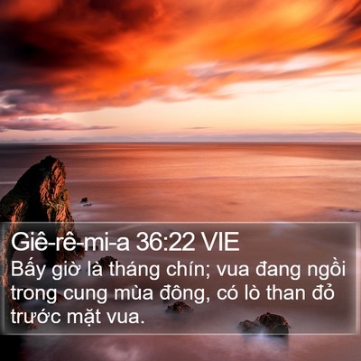 Giê-rê-mi-a 36:22 VIE Bible Verse Image