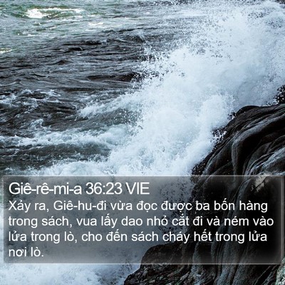 Giê-rê-mi-a 36:23 VIE Bible Verse Image