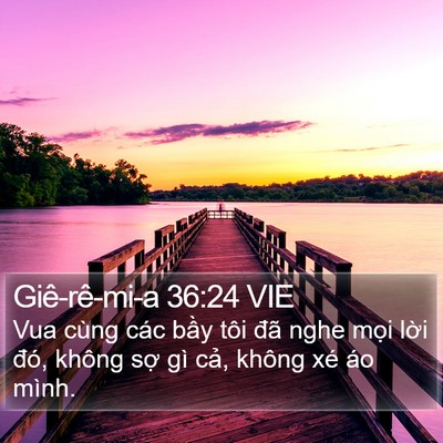 Giê-rê-mi-a 36:24 VIE Bible Verse Image