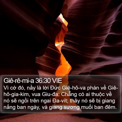 Giê-rê-mi-a 36:30 VIE Bible Verse Image