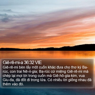 Giê-rê-mi-a 36:32 VIE Bible Verse Image