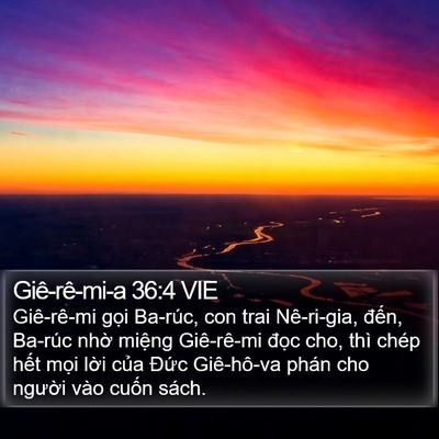Giê-rê-mi-a 36:4 VIE Bible Verse Image