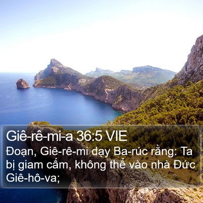 Giê-rê-mi-a 36:5 VIE Bible Verse Image