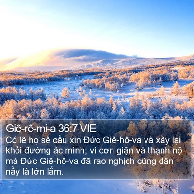 Giê-rê-mi-a 36:7 VIE Bible Verse Image