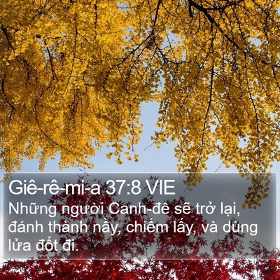 Giê-rê-mi-a 37:8 VIE Bible Verse Image