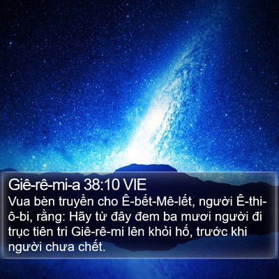 Giê-rê-mi-a 38:10 VIE Bible Verse Image