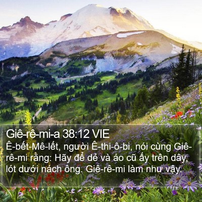 Giê-rê-mi-a 38:12 VIE Bible Verse Image