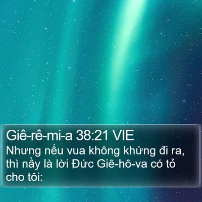 Giê-rê-mi-a 38:21 VIE Bible Verse Image