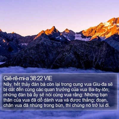 Giê-rê-mi-a 38:22 VIE Bible Verse Image