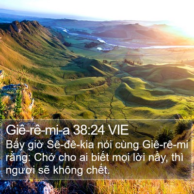 Giê-rê-mi-a 38:24 VIE Bible Verse Image
