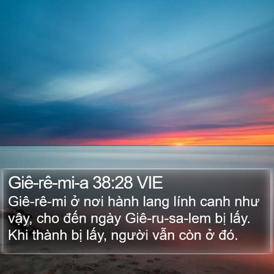 Giê-rê-mi-a 38:28 VIE Bible Verse Image