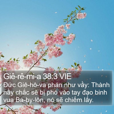 Giê-rê-mi-a 38:3 VIE Bible Verse Image