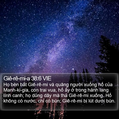Giê-rê-mi-a 38:6 VIE Bible Verse Image