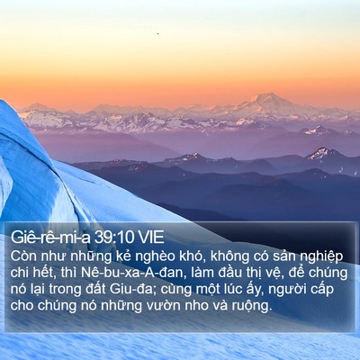 Giê-rê-mi-a 39:10 VIE Bible Verse Image
