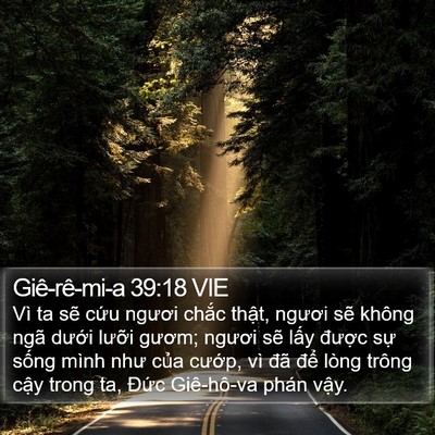 Giê-rê-mi-a 39:18 VIE Bible Verse Image