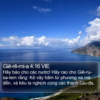 Giê-rê-mi-a 4:16 VIE Bible Verse Image