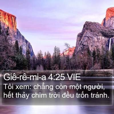 Giê-rê-mi-a 4:25 VIE Bible Verse Image