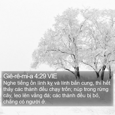 Giê-rê-mi-a 4:29 VIE Bible Verse Image