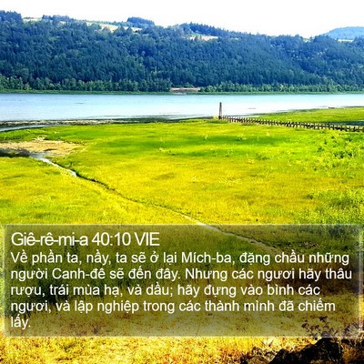 Giê-rê-mi-a 40:10 VIE Bible Verse Image