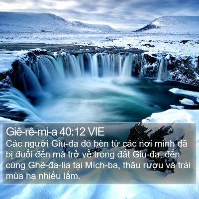 Giê-rê-mi-a 40:12 VIE Bible Verse Image