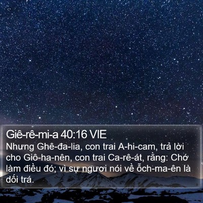 Giê-rê-mi-a 40:16 VIE Bible Verse Image