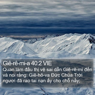 Giê-rê-mi-a 40:2 VIE Bible Verse Image