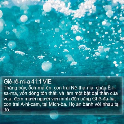 Giê-rê-mi-a 41:1 VIE Bible Verse Image