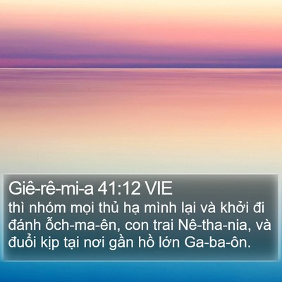 Giê-rê-mi-a 41:12 VIE Bible Verse Image