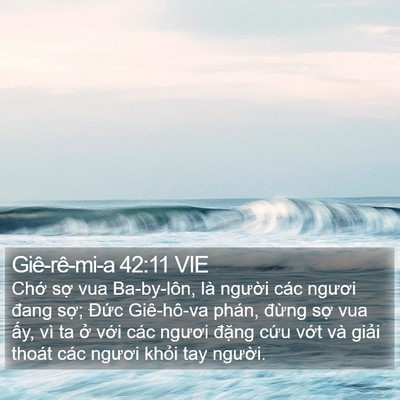 Giê-rê-mi-a 42:11 VIE Bible Verse Image