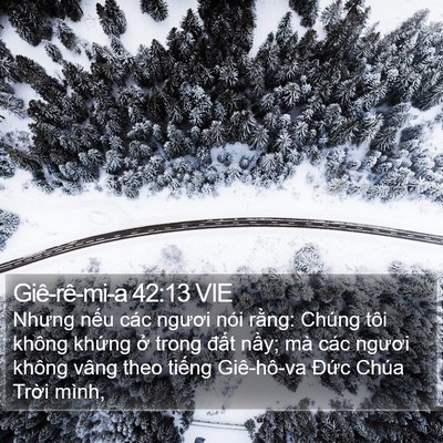 Giê-rê-mi-a 42:13 VIE Bible Verse Image