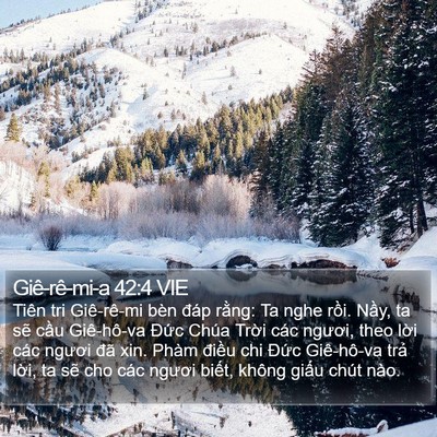 Giê-rê-mi-a 42:4 VIE Bible Verse Image