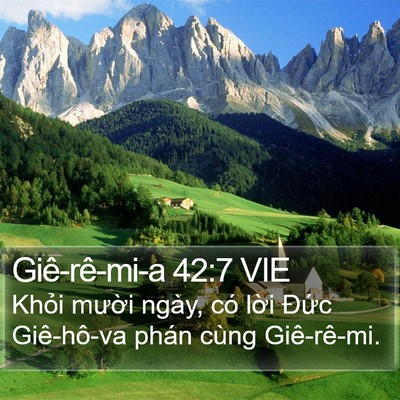 Giê-rê-mi-a 42:7 VIE Bible Verse Image