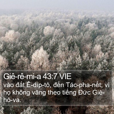 Giê-rê-mi-a 43:7 VIE Bible Verse Image