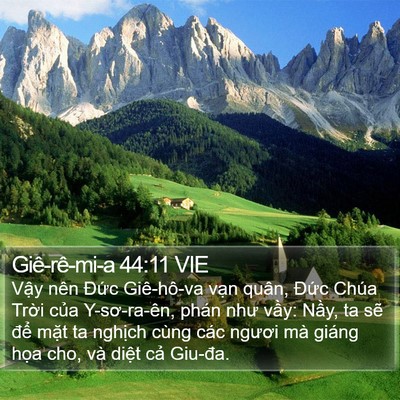 Giê-rê-mi-a 44:11 VIE Bible Verse Image