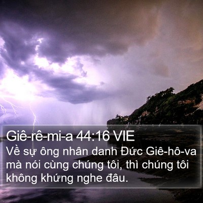 Giê-rê-mi-a 44:16 VIE Bible Verse Image