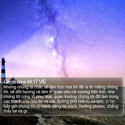 Giê-rê-mi-a 44:17 VIE Bible Verse Image