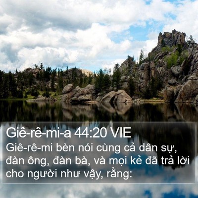 Giê-rê-mi-a 44:20 VIE Bible Verse Image