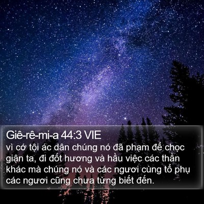 Giê-rê-mi-a 44:3 VIE Bible Verse Image