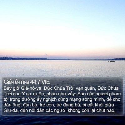 Giê-rê-mi-a 44:7 VIE Bible Verse Image