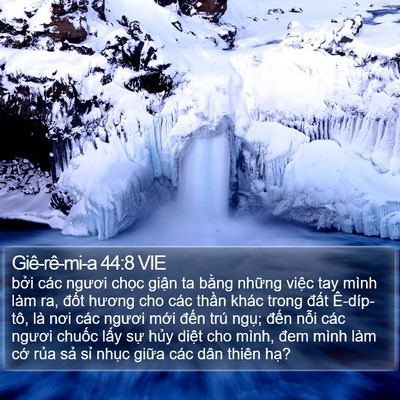 Giê-rê-mi-a 44:8 VIE Bible Verse Image