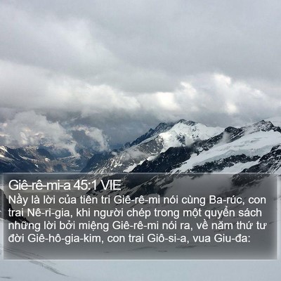 Giê-rê-mi-a 45:1 VIE Bible Verse Image