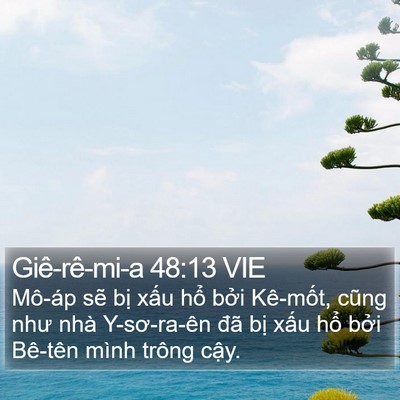 Giê-rê-mi-a 48:13 VIE Bible Verse Image