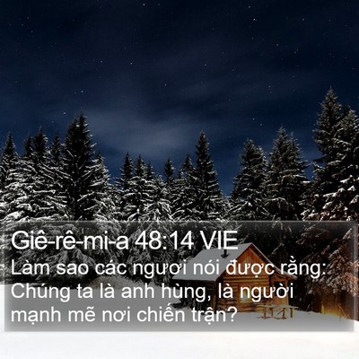 Giê-rê-mi-a 48:14 VIE Bible Verse Image
