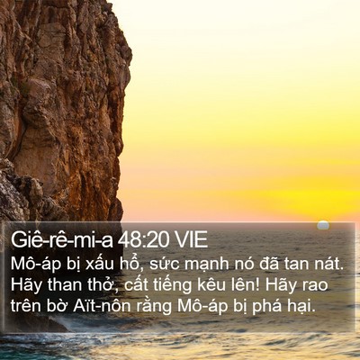 Giê-rê-mi-a 48:20 VIE Bible Verse Image