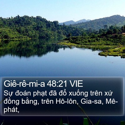 Giê-rê-mi-a 48:21 VIE Bible Verse Image