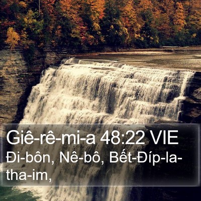 Giê-rê-mi-a 48:22 VIE Bible Verse Image