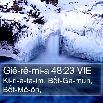 Giê-rê-mi-a 48:23 VIE Bible Verse Image