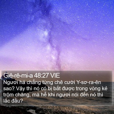 Giê-rê-mi-a 48:27 VIE Bible Verse Image